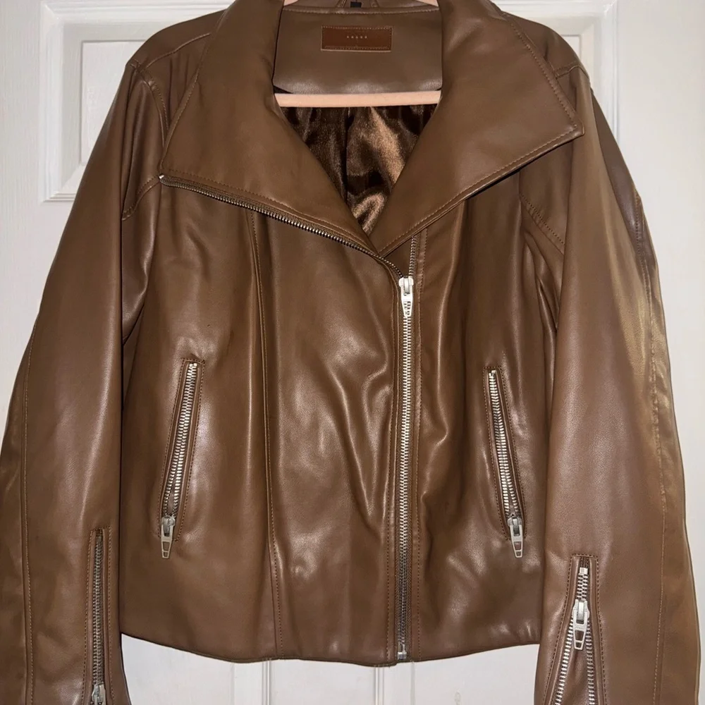 Blank NYC Tan Faux Leather Jacket - Picture 5 of 8
